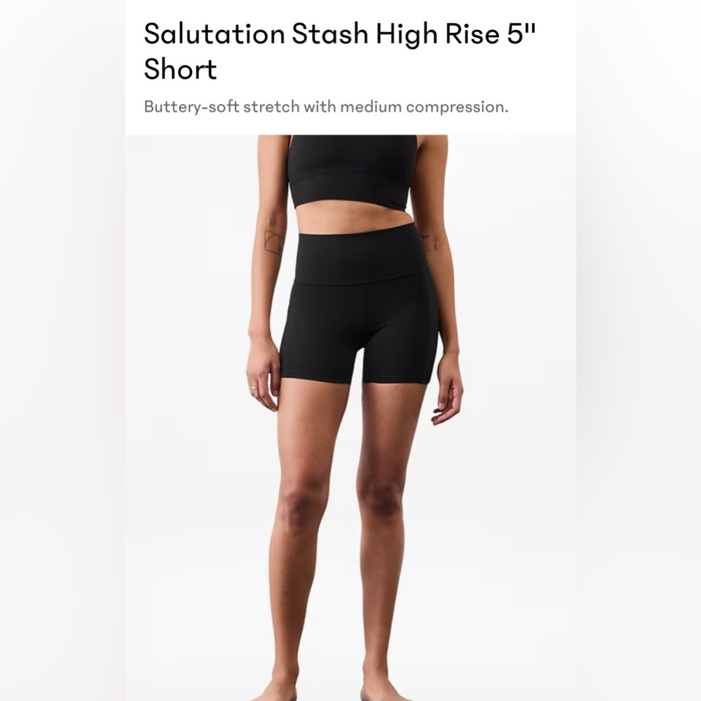 Athleta 5” Salutation Stash Shorts